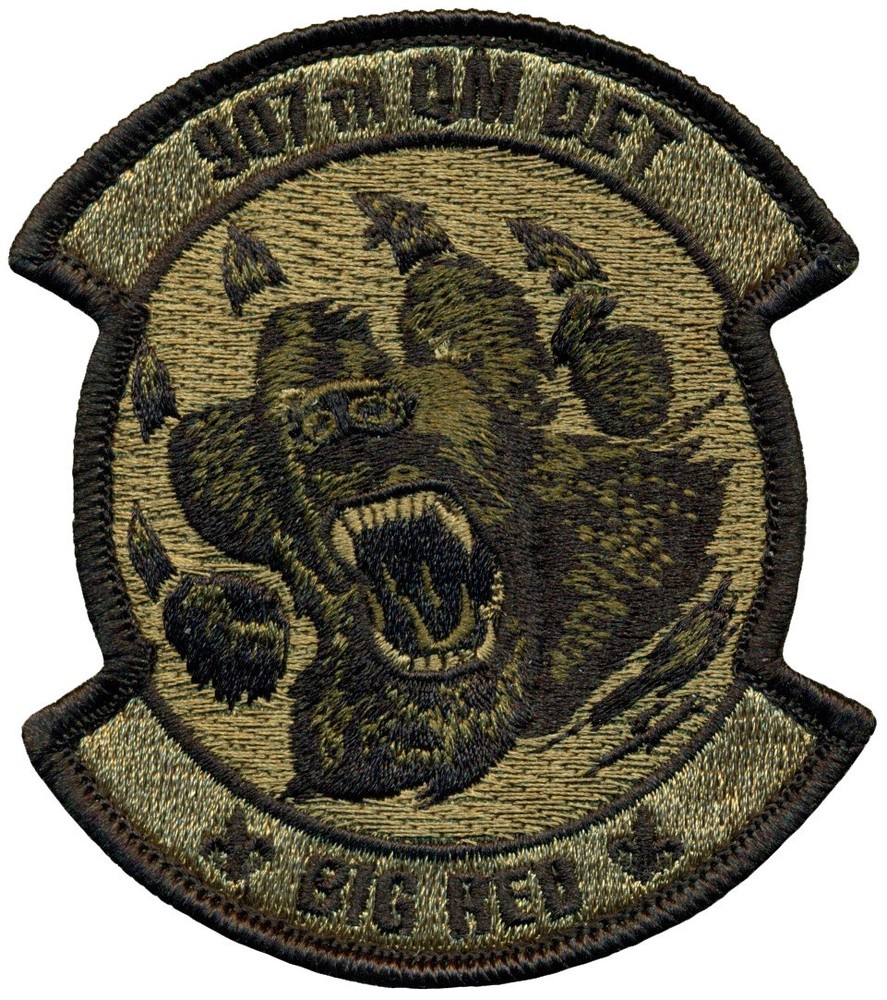 US ARMY 907th QUARTERMASTER DETACHMENT BIG RED PATCH