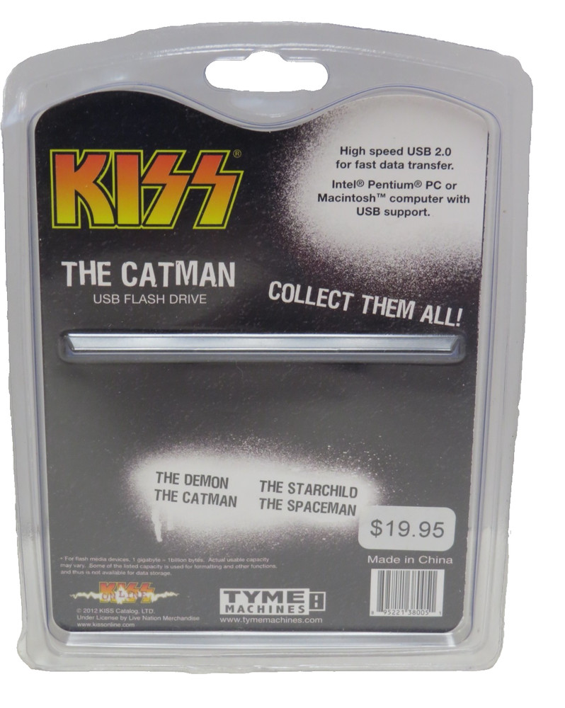 KISS FLASH DRIVE 8G COUNTER TOP DISPLAY BOX + COMPLETE SET OF 4