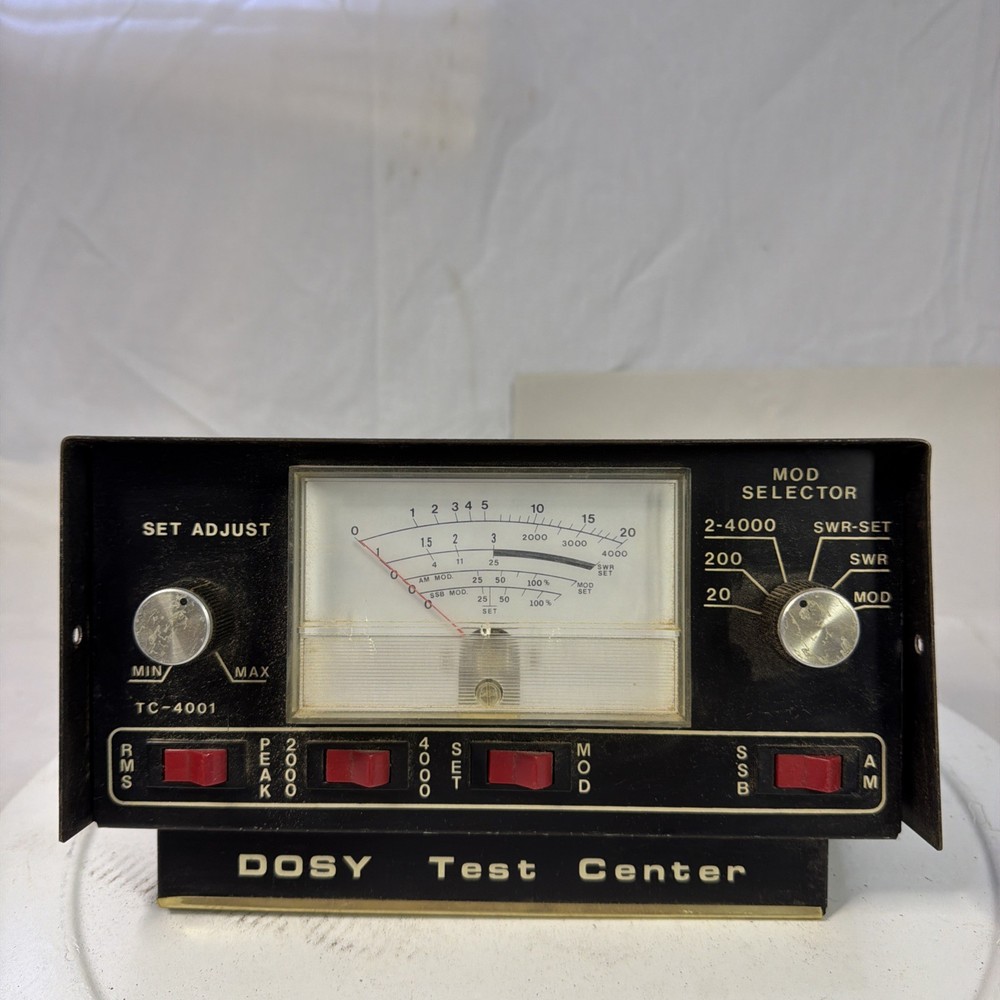 Dosy Test Center Inline Watt Meter - Black (TC-4001) Untested