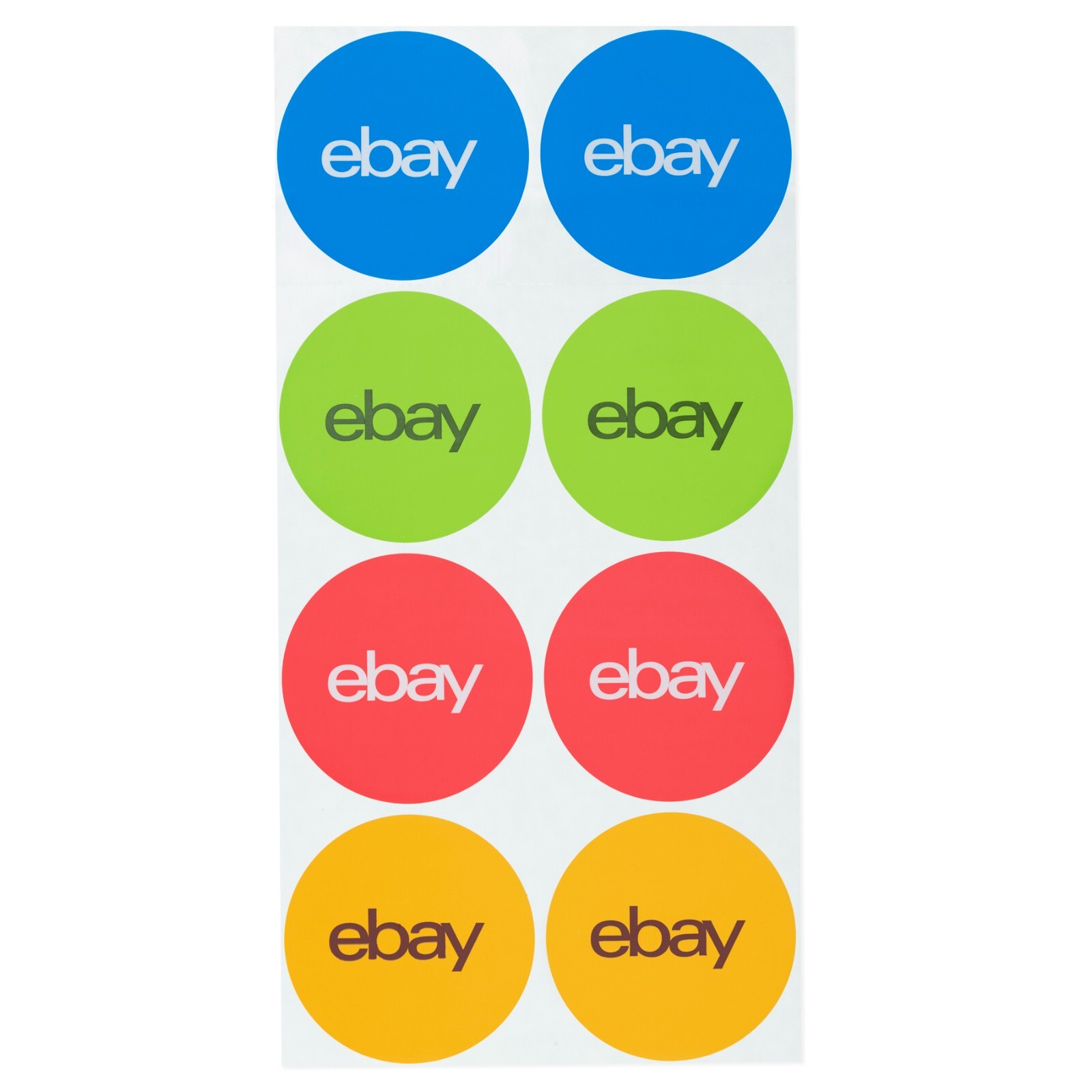 3” eBay Sticker – Yellow, Red, Green, and Blue