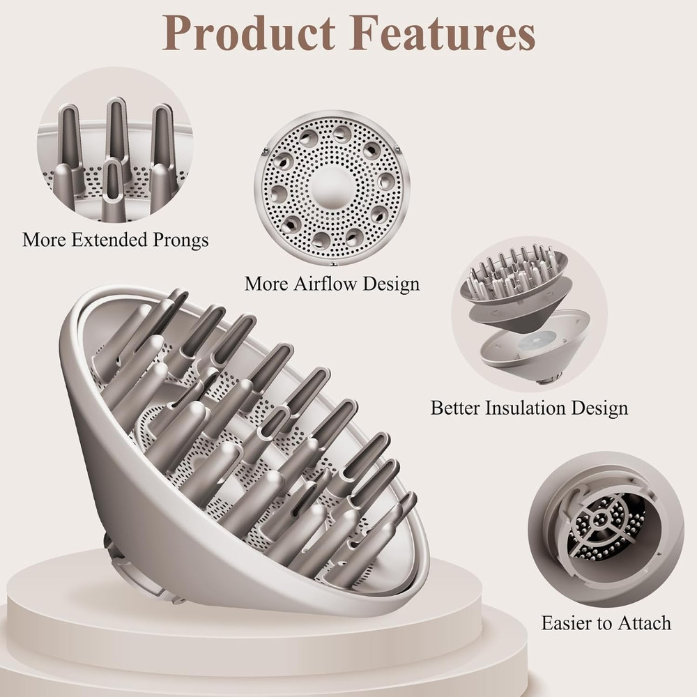 Large Diffuser Attachment Compatible with Shark Flexstyle, Upgraded Bigger Diffu