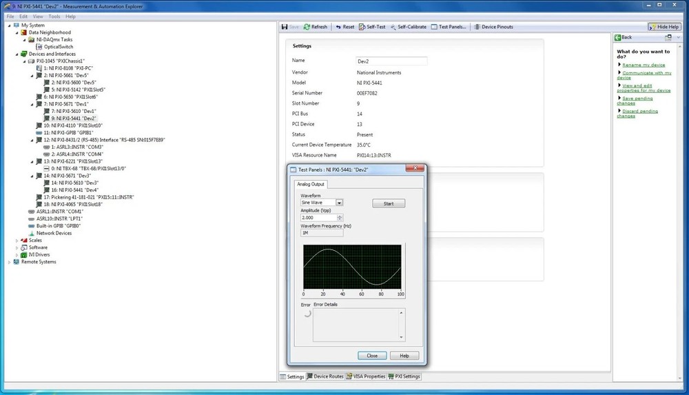 National Instruments Complete Lab Test System - Tested and Working