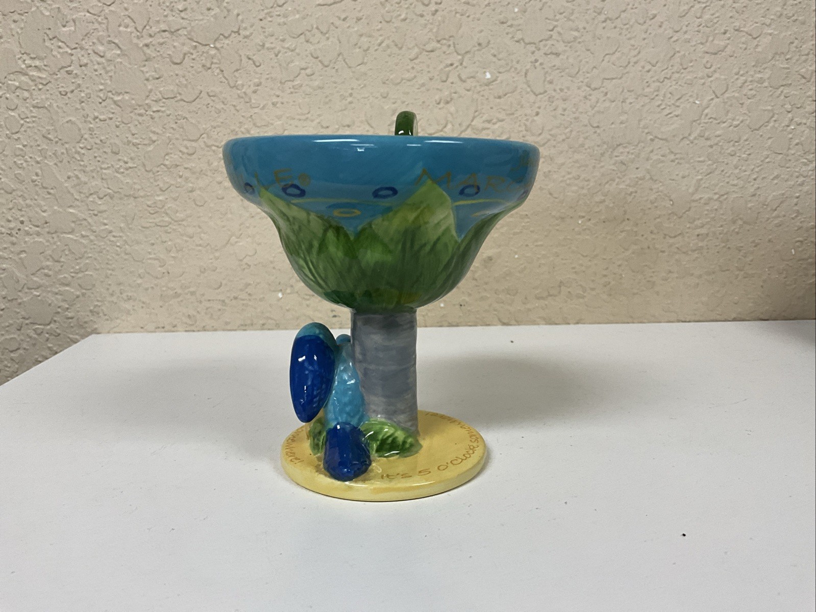 Jimmy Buffet Five O Clock Somewhere Painted Margaritaville Glass NEW! SHIPS FREE