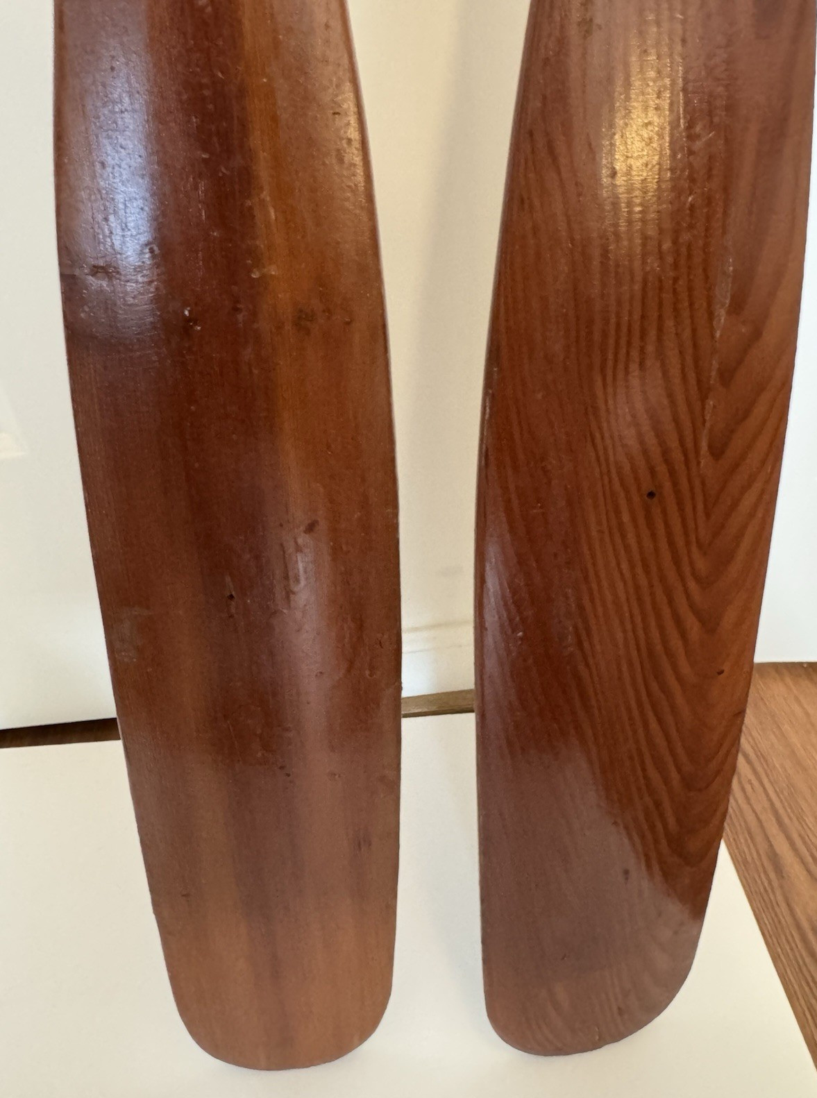 (2) VERY NICE PADDLES 60" LONG - NICE PATINA