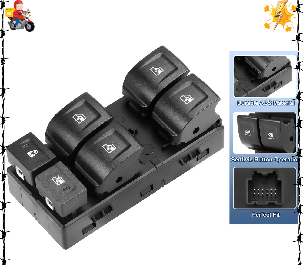 Master Power Window Switch Driver Side Compatible with 2014-2022 Chevy