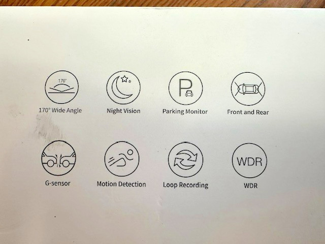 Auto Soct A40 Front and Rear Dash Camera Night Vision Loop Recording