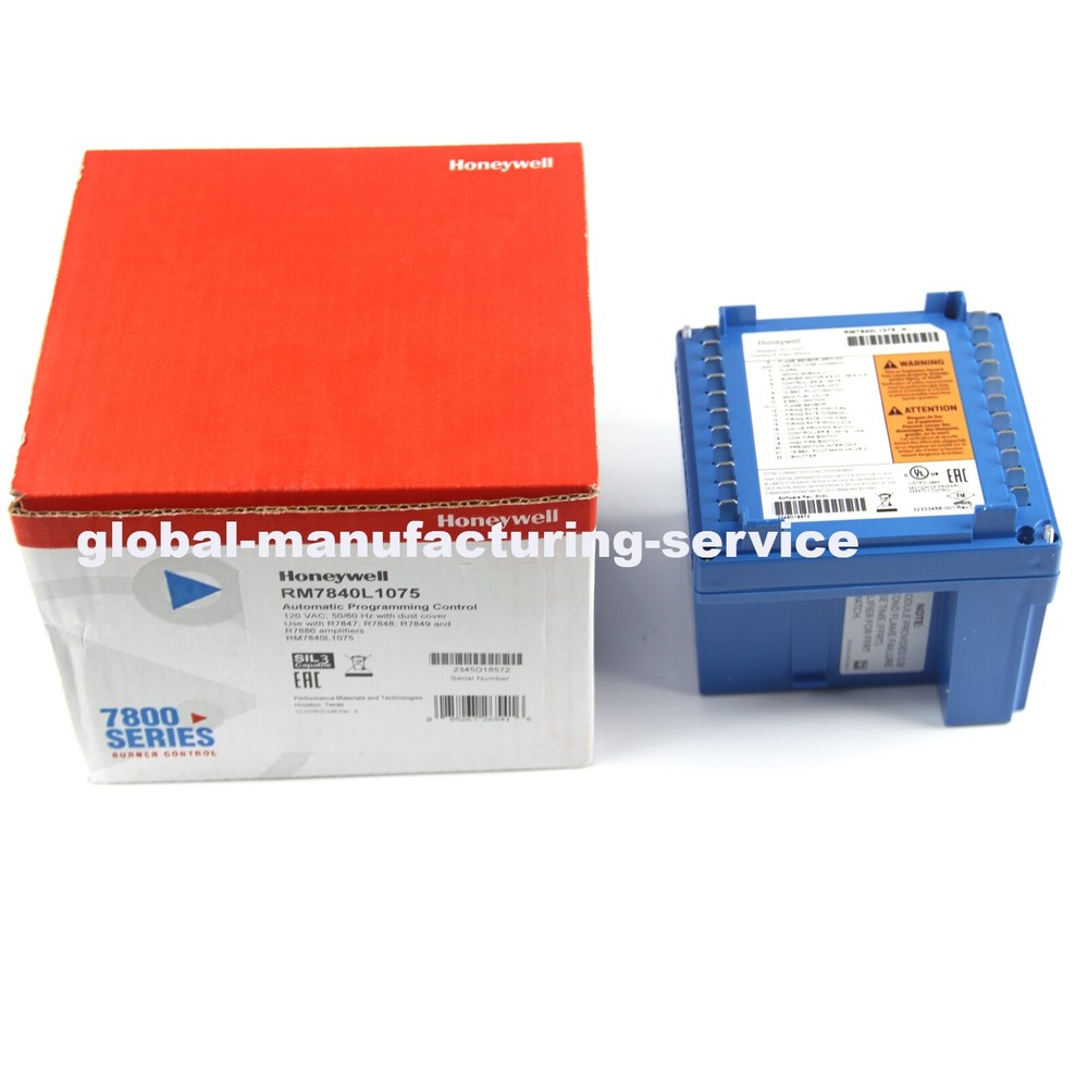 New Honeywell RM7840L1075 Automatic Programming Burner Control Controller
