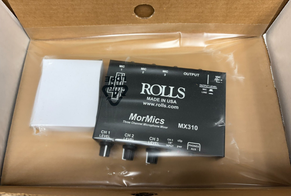 Rolls MX310 Three Channel Microphone Mixer
