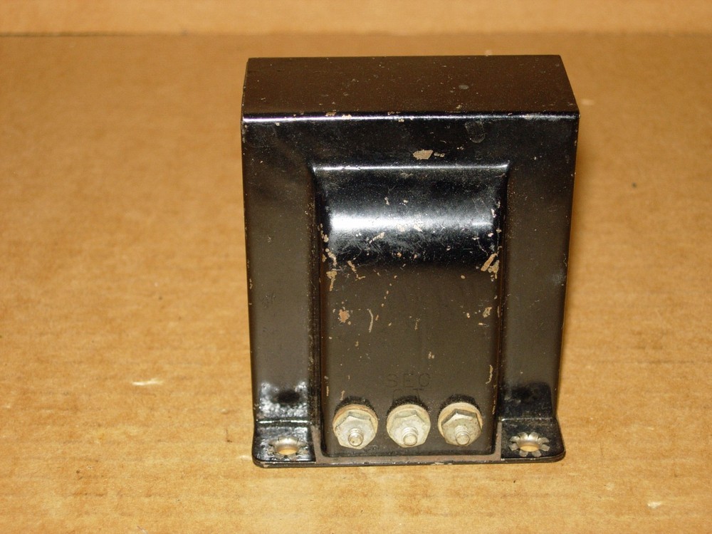 UNKNOWN MAKE AUDIO TRANSFORMER-1920s-PLATE TO PUSH-PULL GRIDS-TESTED OK