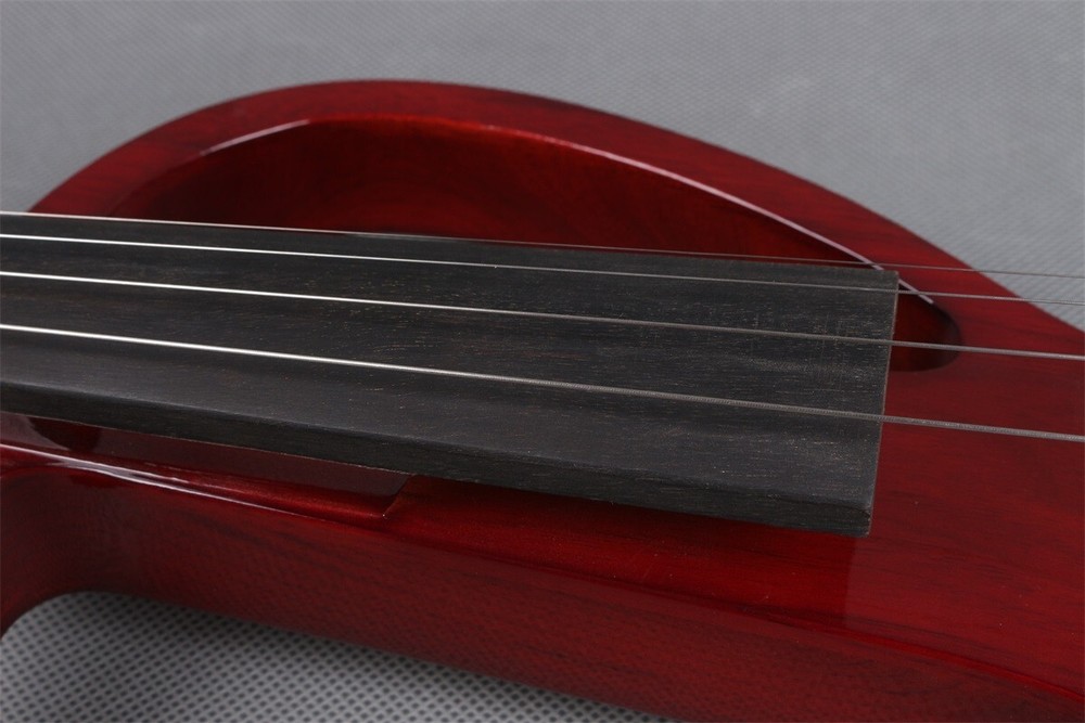Advanced 4 String Electric Violin Kit 4/4 Size Solid Wood with Bow and Case