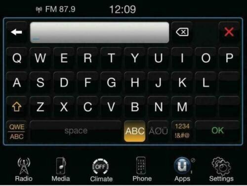 CHRYSLER RA3 Navigation Activation Uconnect 8.4