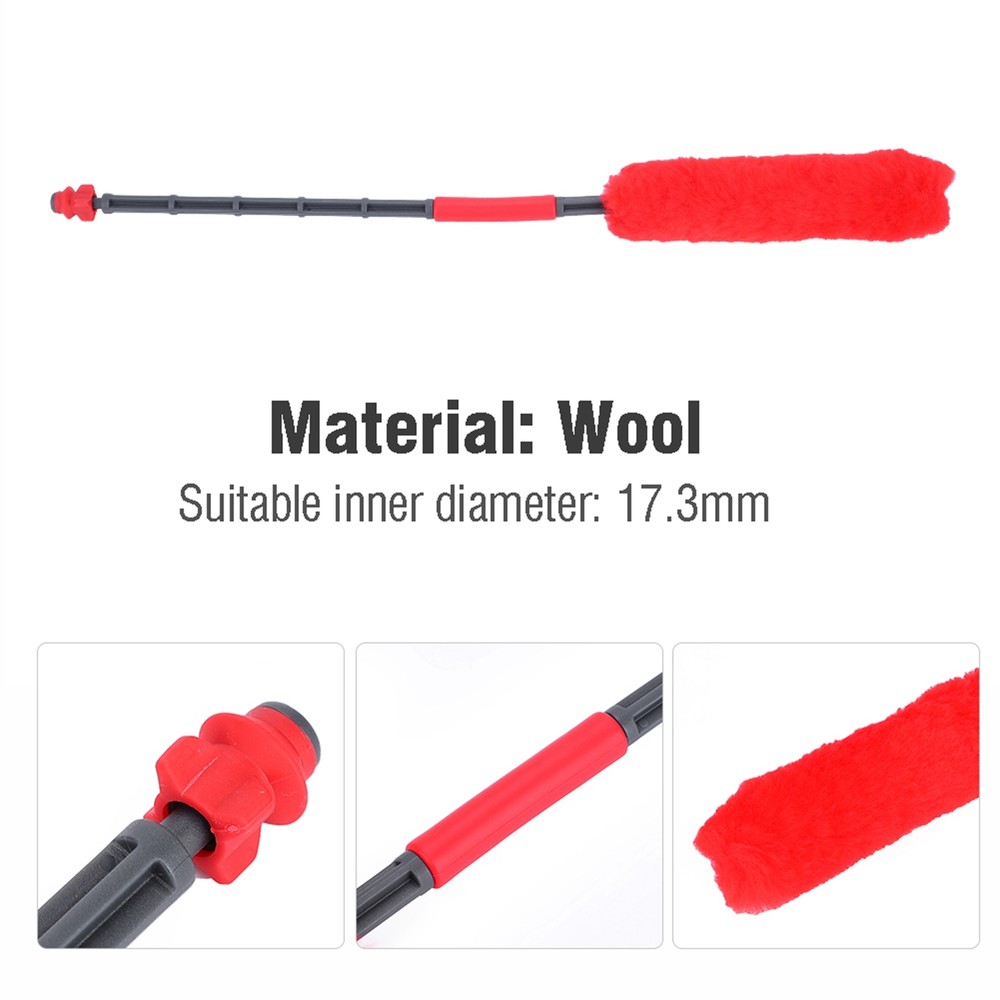 (red)Wool Paintball Barrel Single Swab Squeegee Buffer Cleaning Accessories