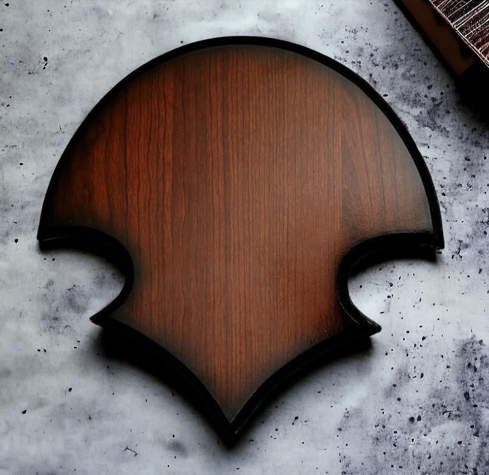 11.5" Universal Adjustable Wood Sword Wall Display Plaque + Hardware