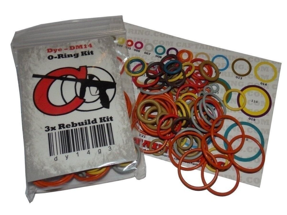 Dye DAM - Color Coded 3x Oring Rebuild Kit