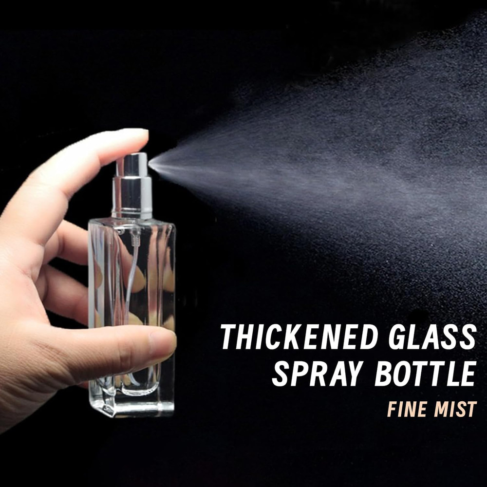 Perfume Bottle Atomizer 30ML Refillable Fine Mist Spray Bottles, Empty Glass Ess