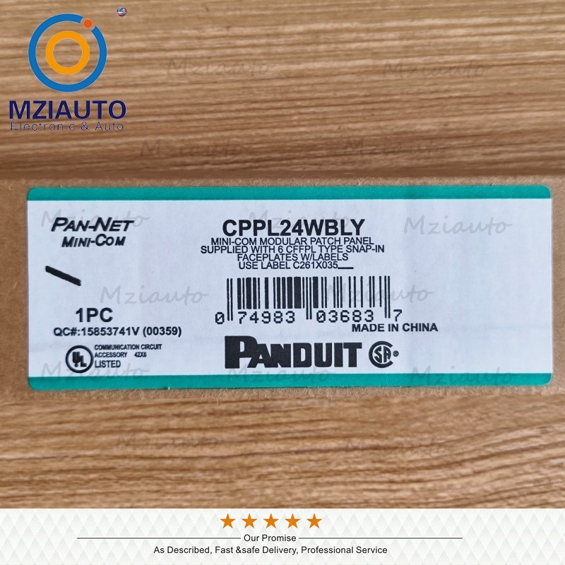 New Modular Patch Panel For Panduit Mini-com CPP24WBLY Suitable CAT6, 5E 24 port