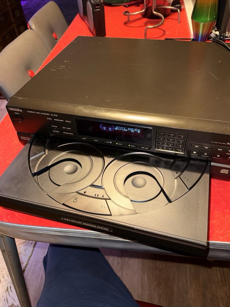 Technics 5 Disc Cd Player Mash Model SL-PD8 Fully Tested Works Great No Remote