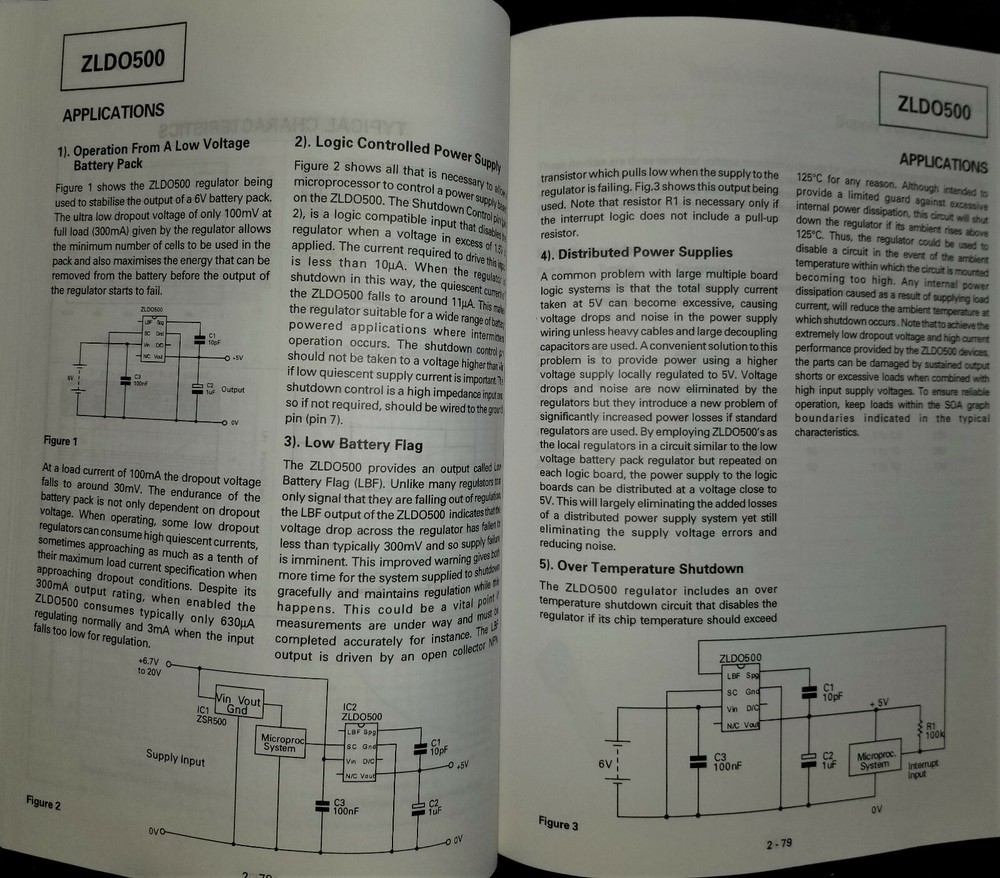 USED 1996 Zetex High Performance Linear Bipolar Integrated Circuits Data Book
