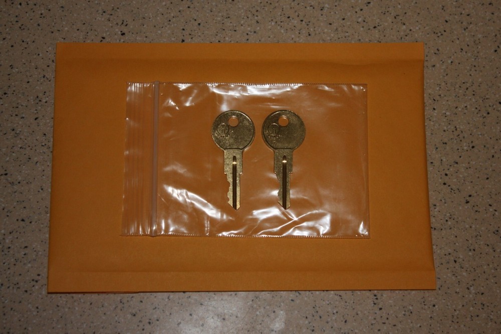 LL1-LL225 2-New Keys For Waterloo tool boxes cut to your code replacement key
