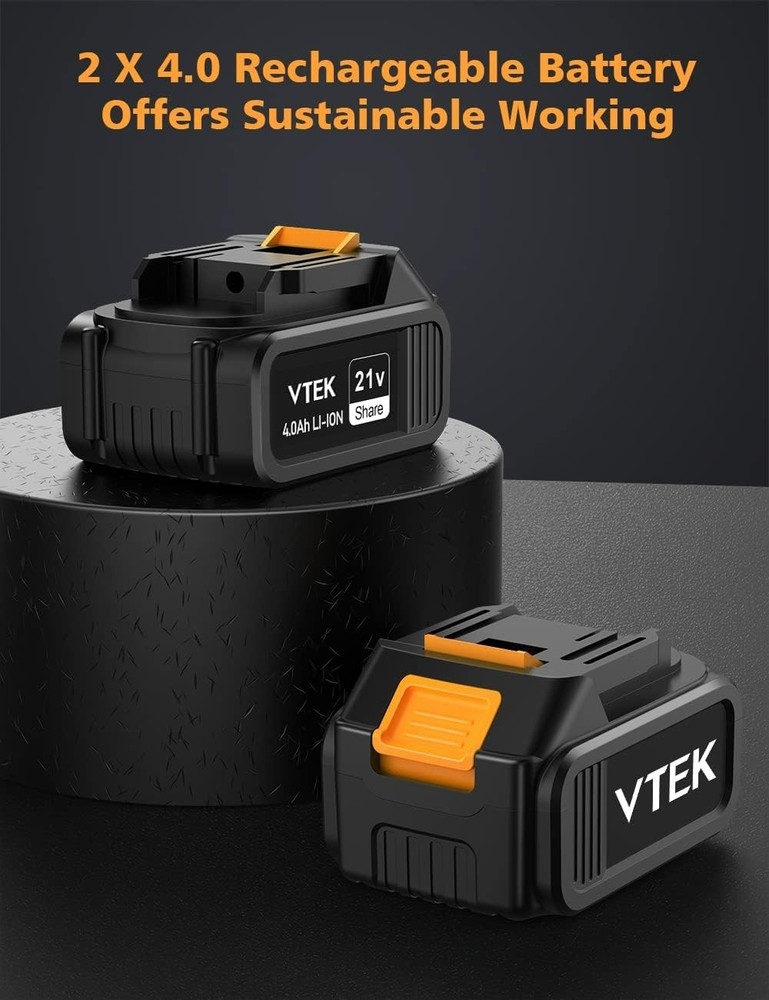 VTEK Brushless Cordless Reciprocating Saw,3 Level Speed Setting