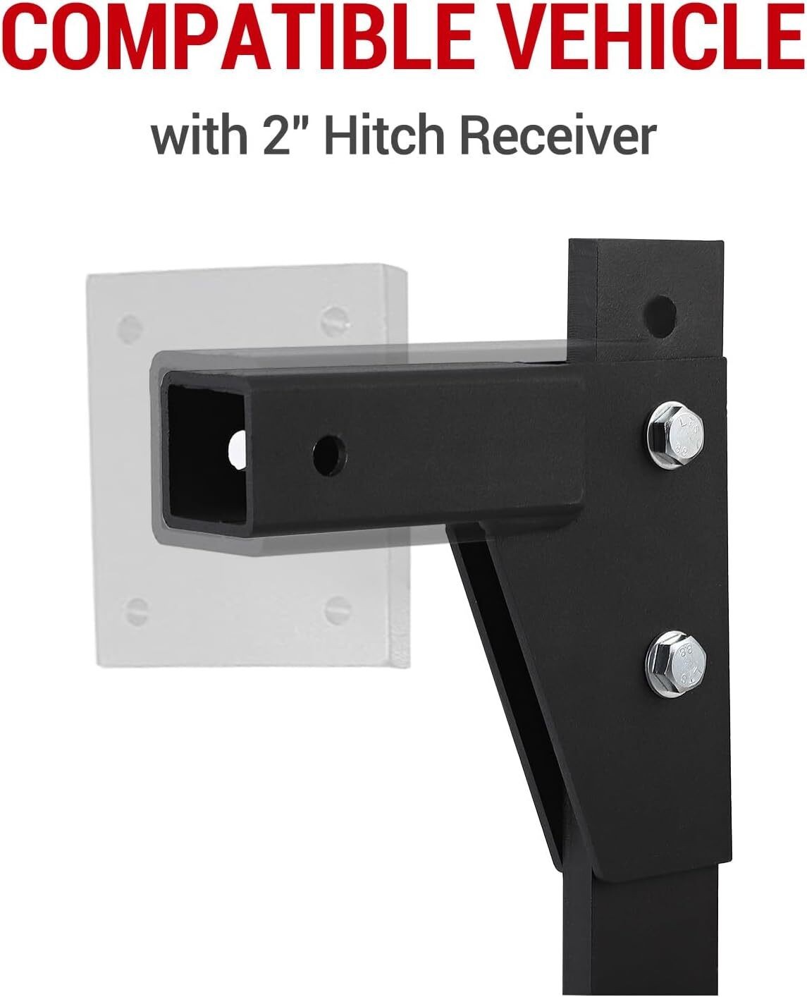 18'' Shank Middle Buster Plow Hitch Mounted Ripper w/ 2" Receiver for ATVs/UTVs