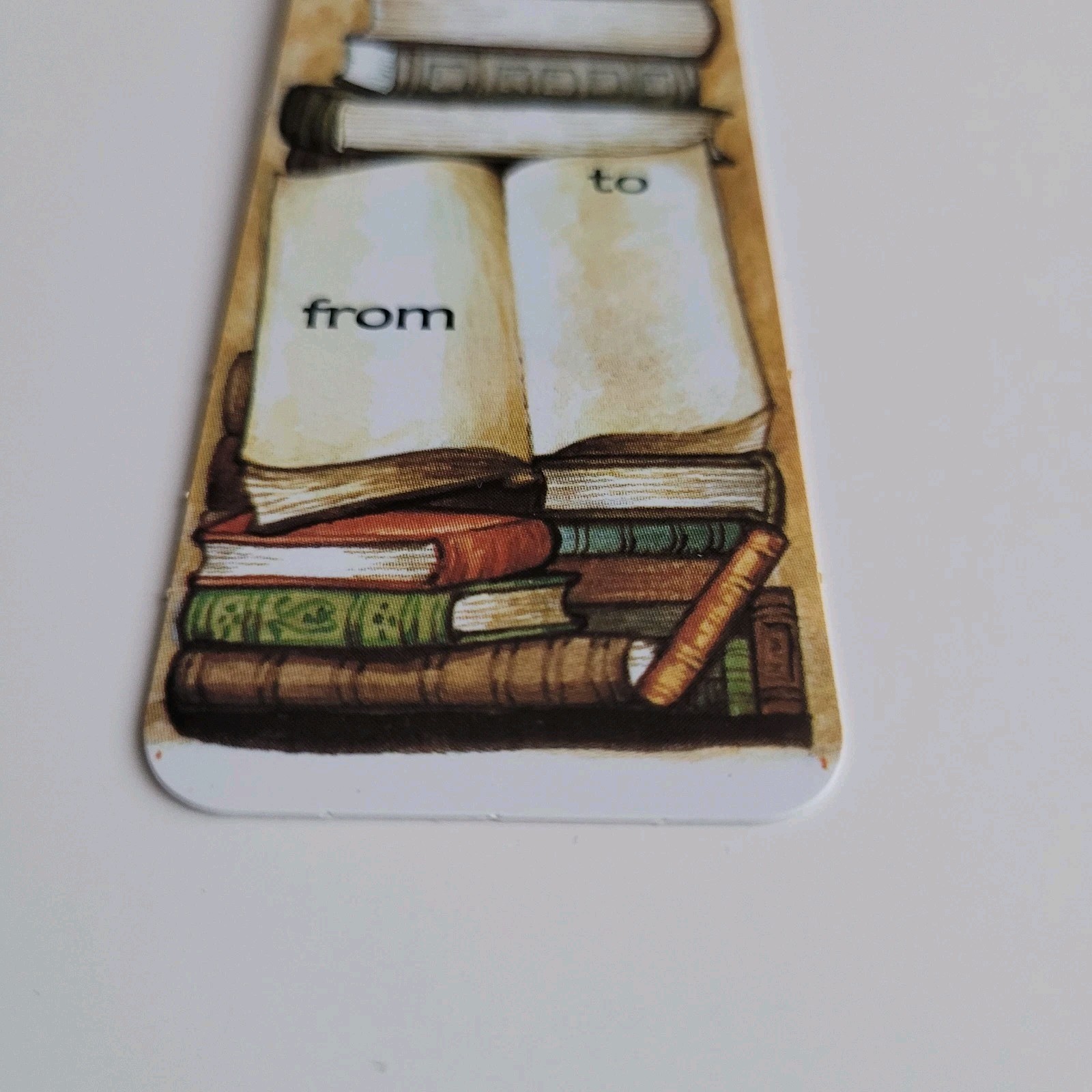 Vintage 70s Black Cat Book Stack Tab-Marks Kitty Bookmark 1978 80s Britain SU-10