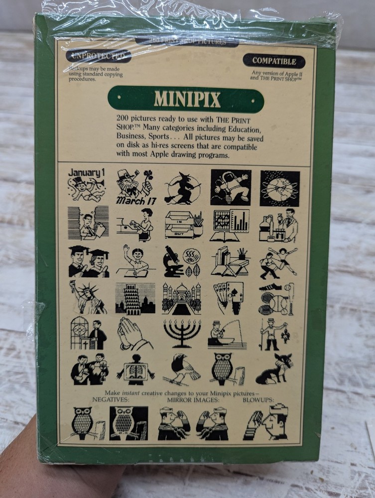 1985 APPLE COMPUTER 5.25" Floppy Disk MINIPIX ProDOS Version Beagle Bros #2