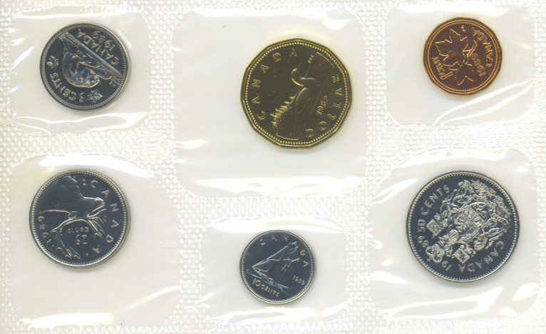 Canada 1989 Proof Like PL Coin Set Envelope COA