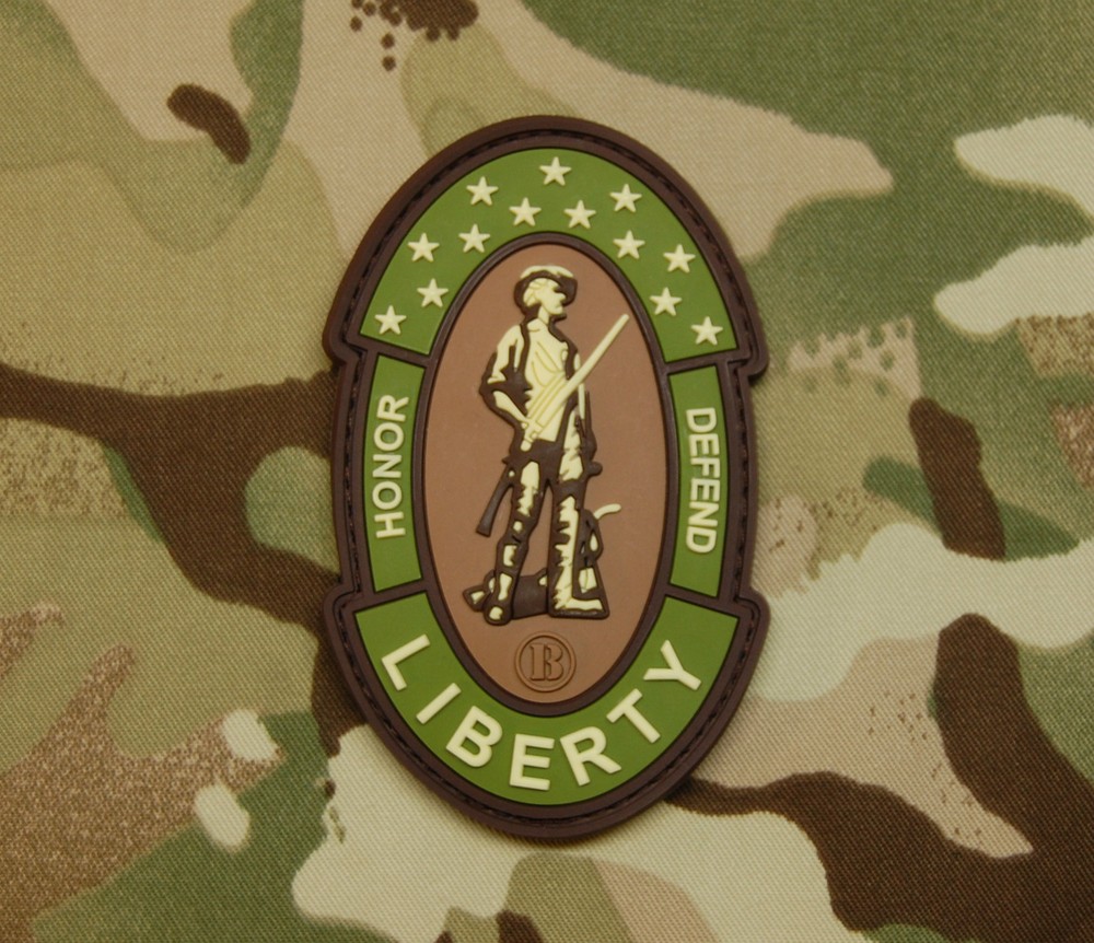 3D PVC Rubber Multicam Minuteman Uniform Morale Patch Hook Backing