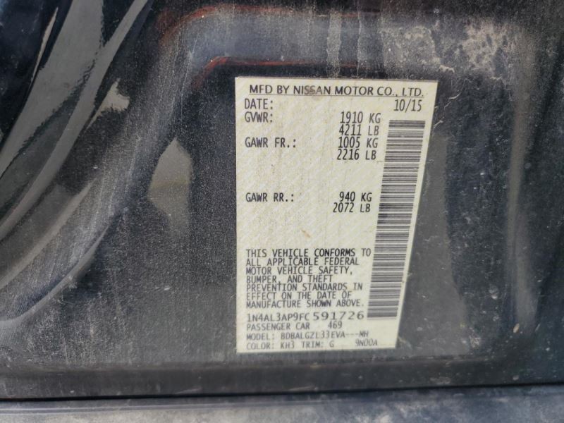 Fuse Box Engine Sedan Base Fits 15 ALTIMA 649244