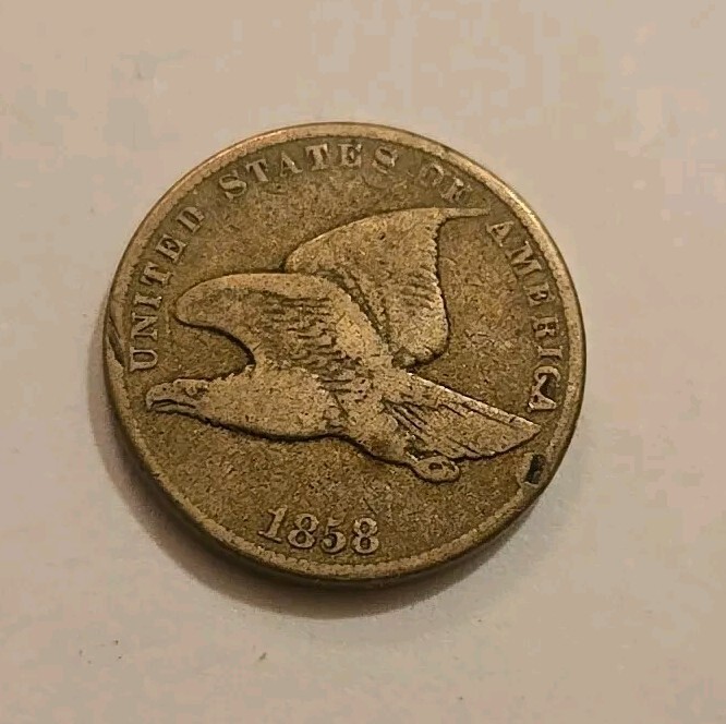 1858 flying eagle cent small letters