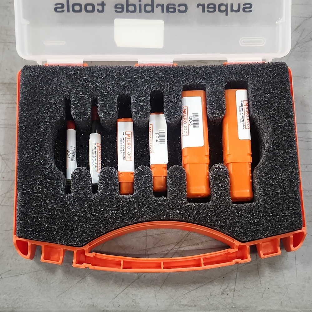 Micro 100 Carbide Tools Set with Case Super Carbide Precision Tool Kit