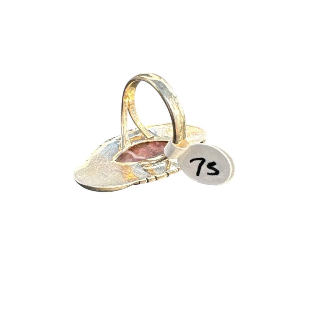 Cobalto Calcite Solid 925 Sterling Silver Ring 7.5