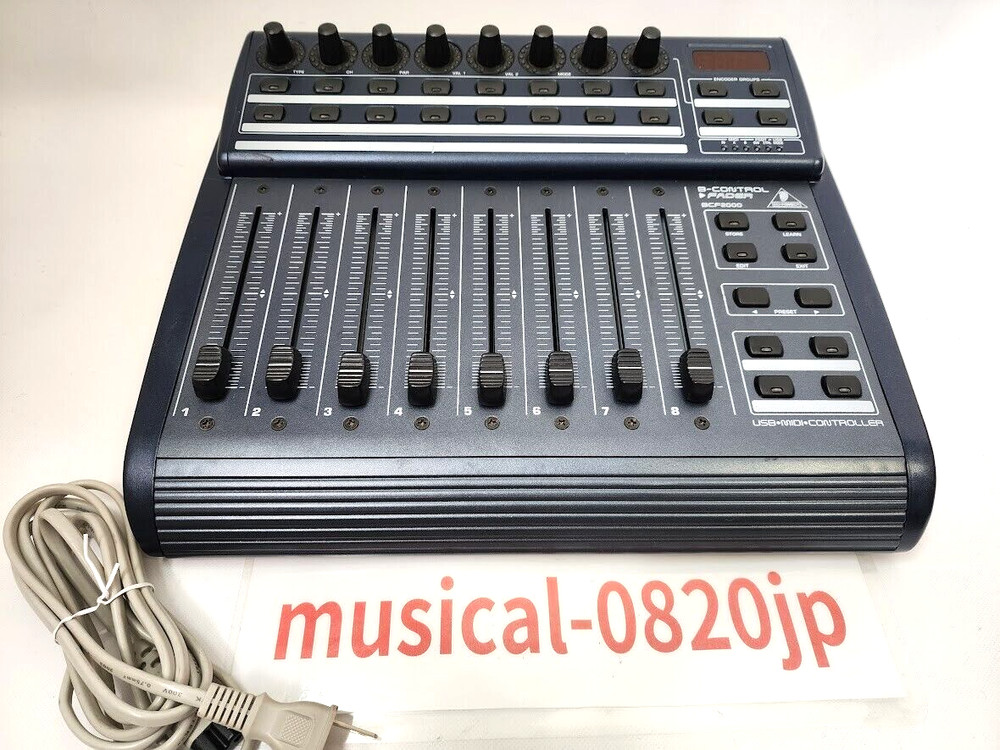 Behringer BCF2000 B-CONTROL FADER USB MIDI Controller Motorized Faders Working