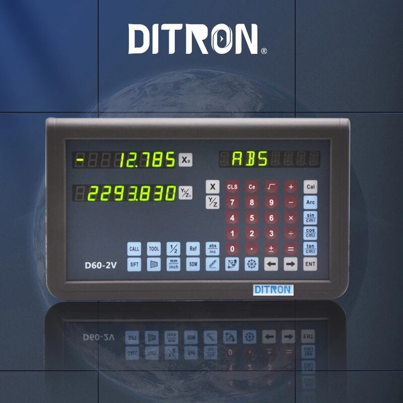 2Axis Multi-function Metal DRO Digital Display,IP67 Precision Magnetic Scale Kit