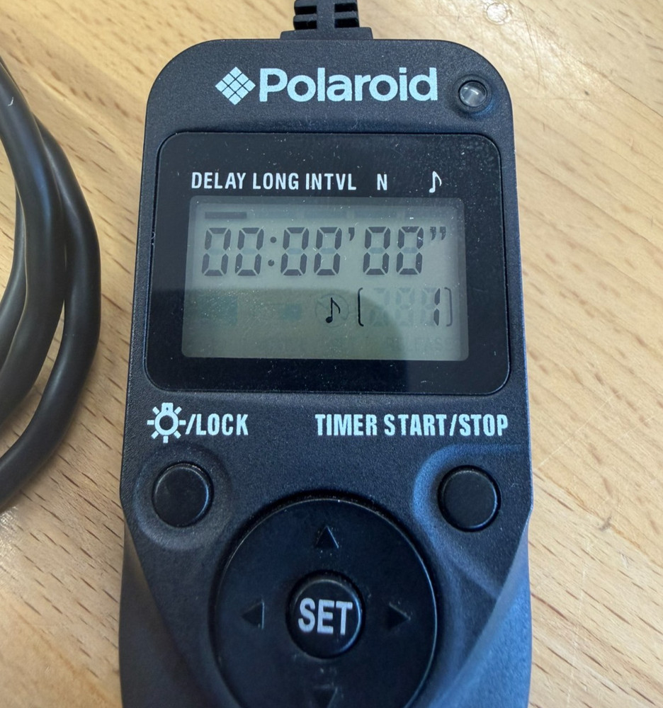 Polaroid Remote Interval Timer Model PLRTN for Nikon D50 D70 D90 Intervalometer