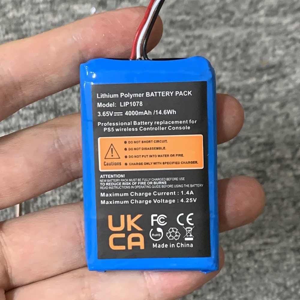 4000mAh Battery Replacement for Sony Playstation 5 Dualsense Controller w/ Tools