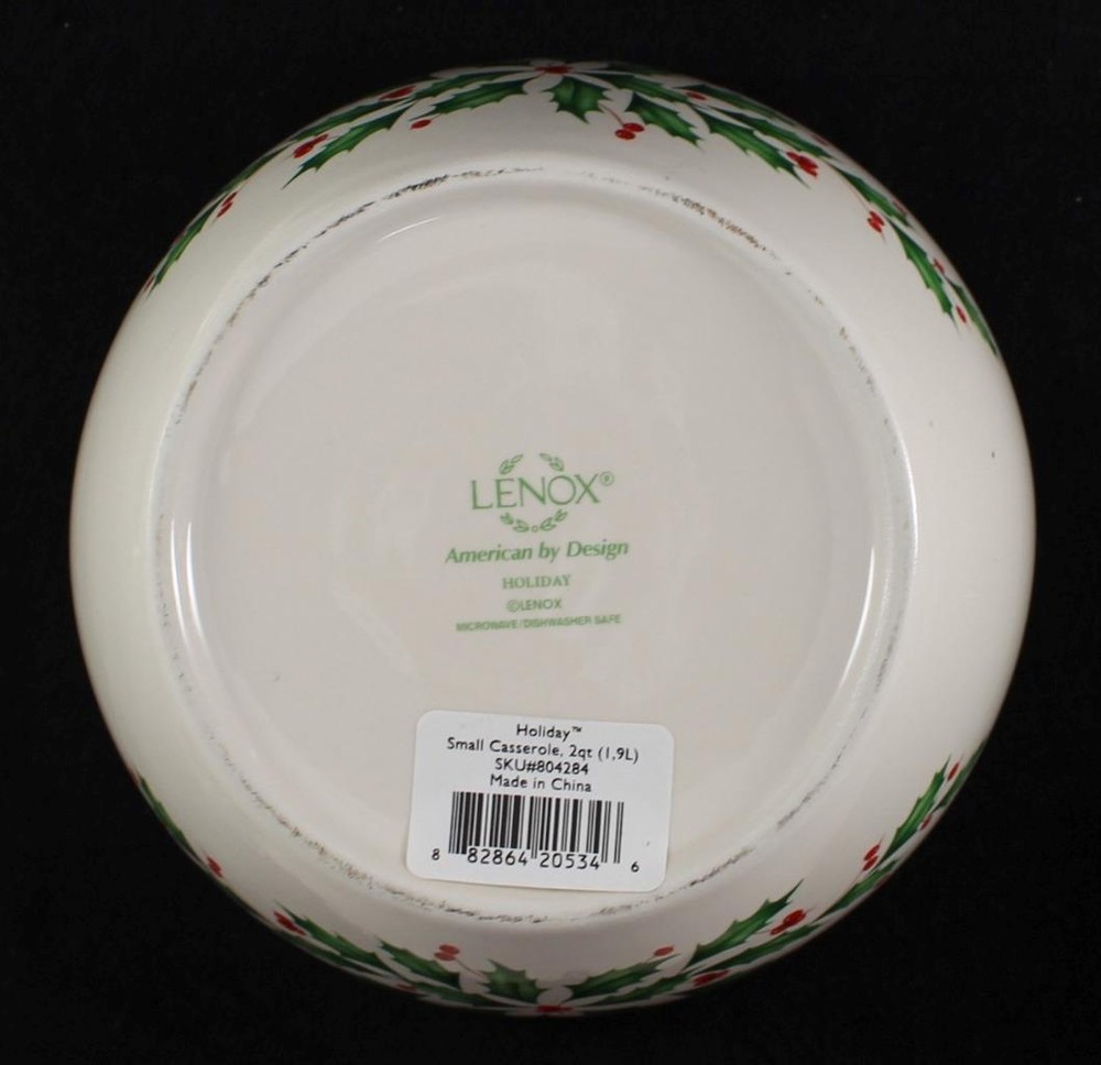 Lenox HOLIDAY Round Covered Casserole GREAT CONDITION