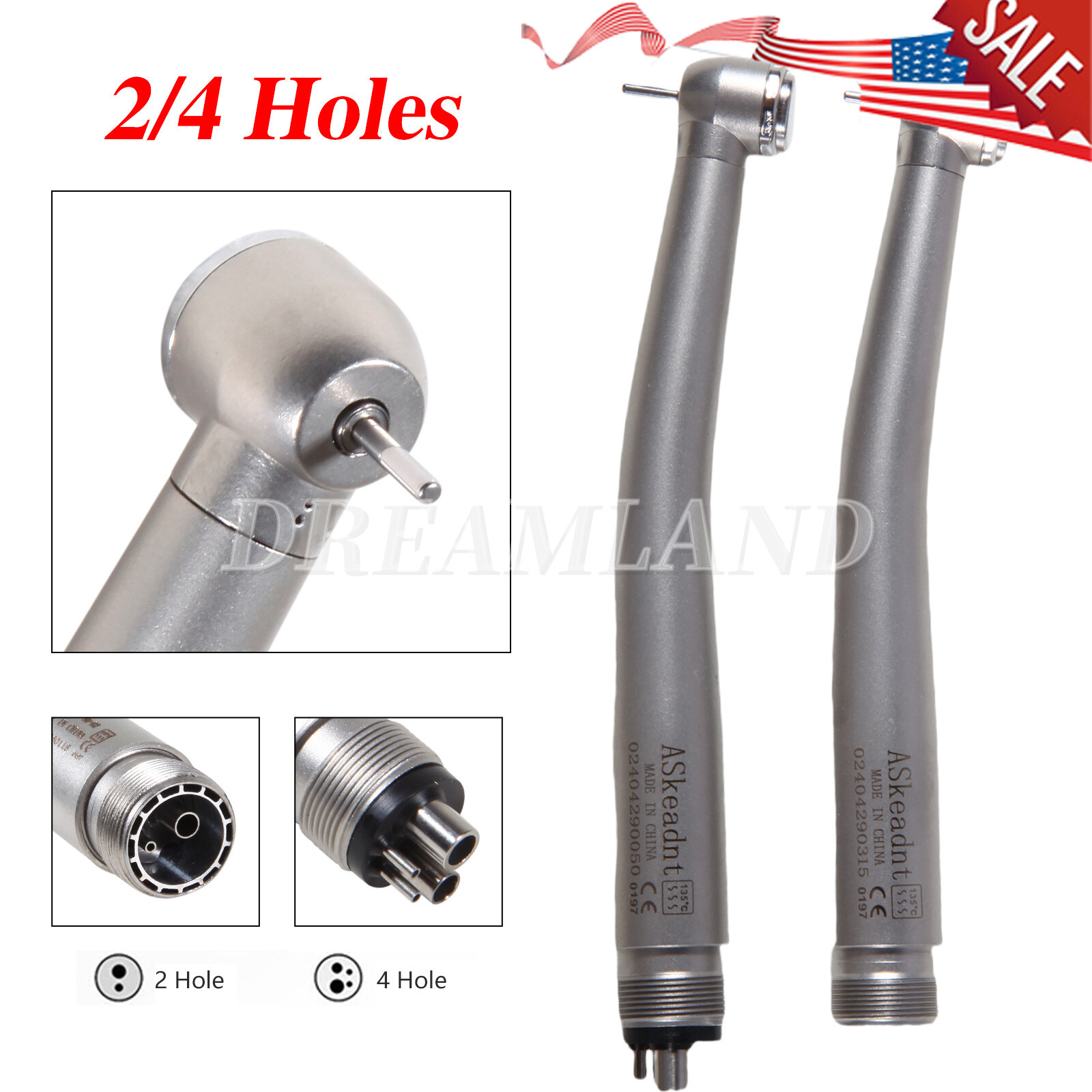 NSK Style Dental Fiber Optic LED E-generator/ High Speed Handpiece 2HOLE/4HOLE