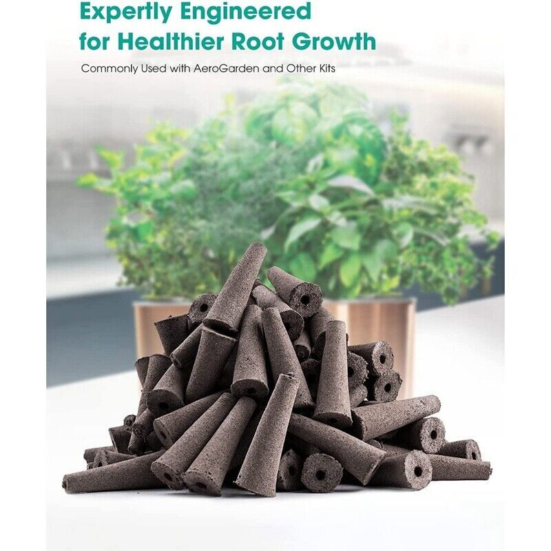 100x Grow Sponge Hydroponics Replacement Seed Starter Pod Plug Root Growth Kit