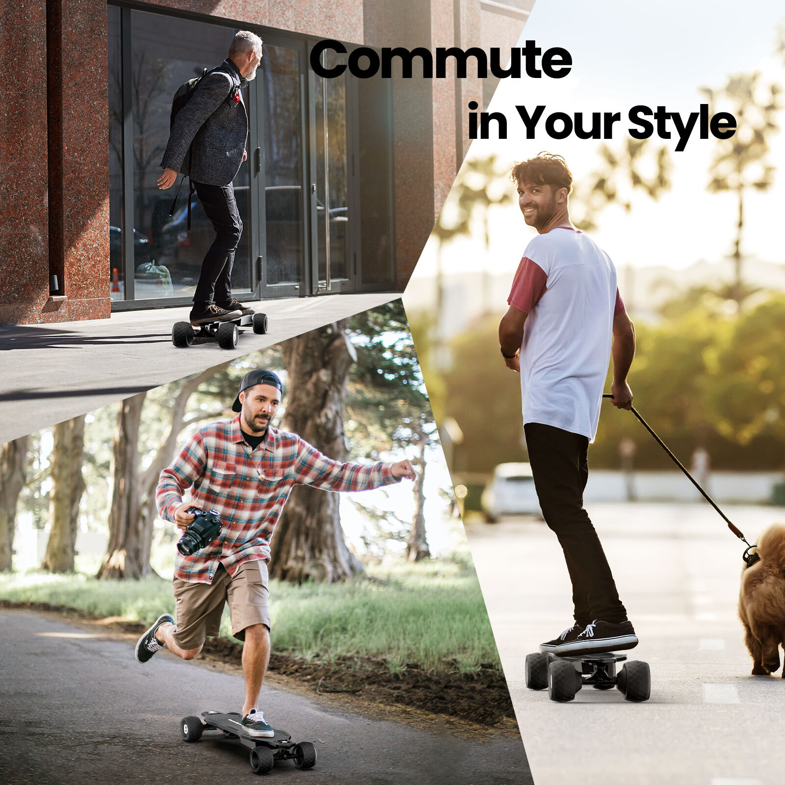 Electric Skateboard for Adults ＆Teens Longboard with Removable Battery & Remote