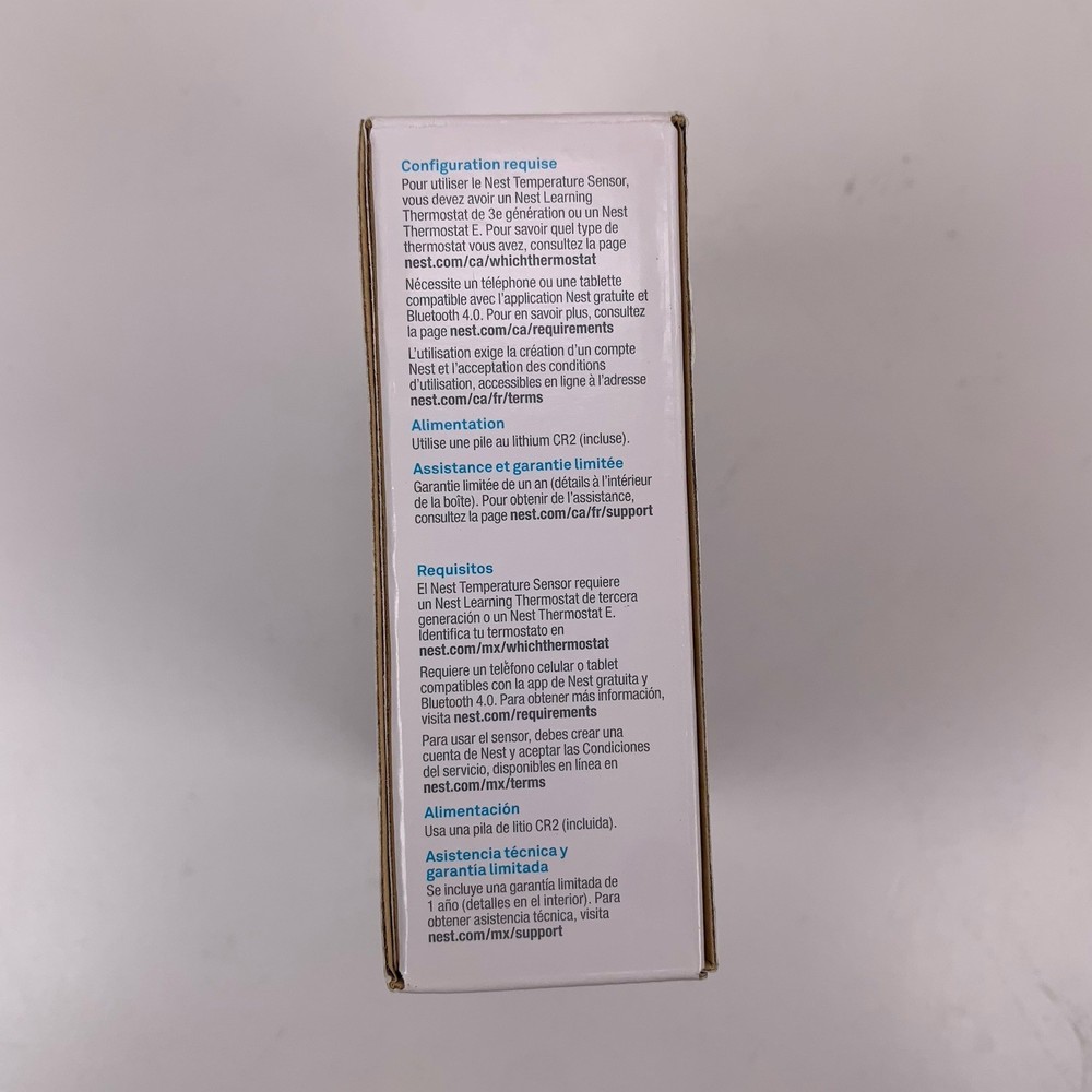 Google Nest Temperature Sensor White New in Box T5000SF
