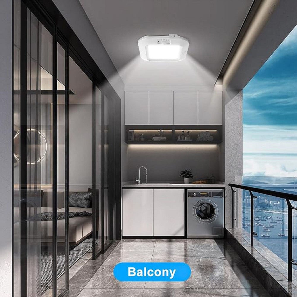 Battery Operated Ceiling Light Motion Sensor Light Indoor Motion 6000K