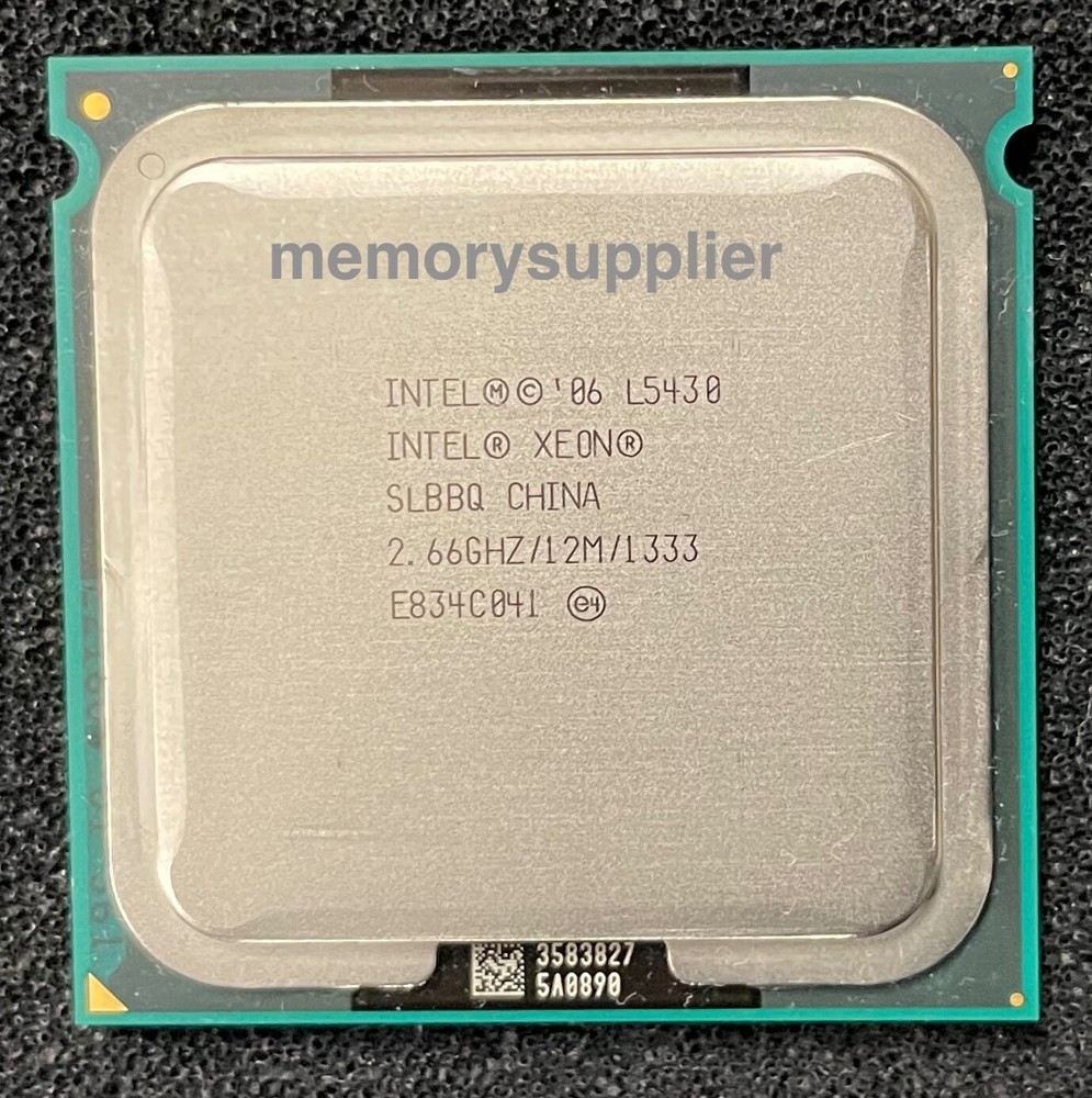 SLBBQ Intel L5430 2.66GHz 1333MHz FSB 12MB L2 Cache Socket LGA771 Processor