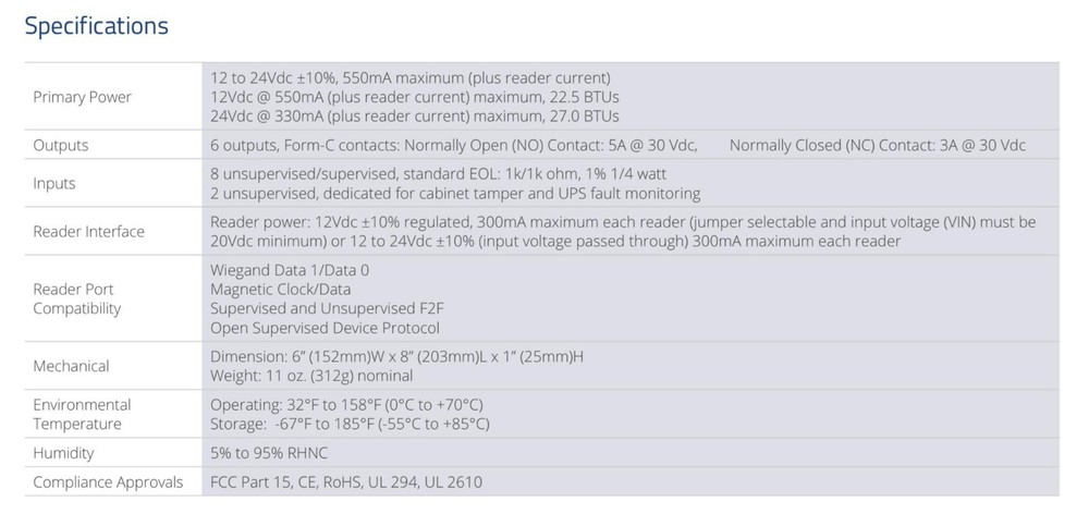 Lenel LNL-1320-S3B Dual Reader Interface Module