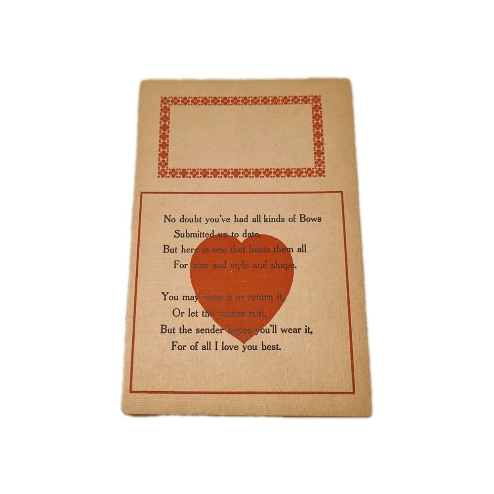 Antique Love Divided Back Postcard