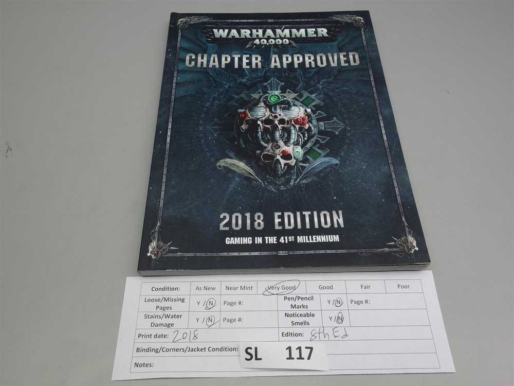 Warhammer 40K: Chapter Approved 2018 Edition (oop 8th ed softcover)