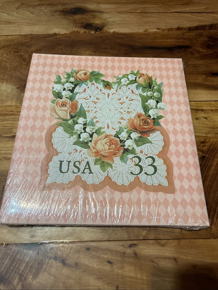 Philatelic Stamp Collection Kit Album LOVE STAMP 33 cents~8 Pages 150-300 Stamps