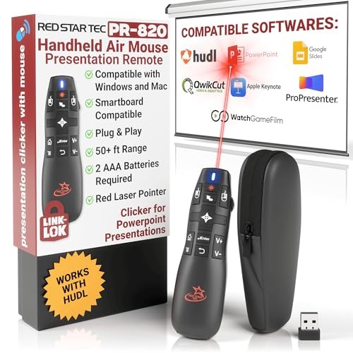 PR-820 Presentation Clicker for Mac – Smartboard Remote PowerPoint Clicker