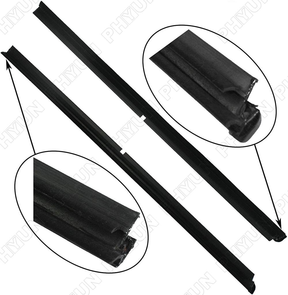 4 x Front&Rear Outer Window Seal Weatherstrip Trim For Jeep Grand Cherokee 99-04